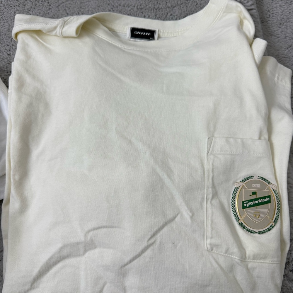 TaylorMade White Tee with Logo Patch